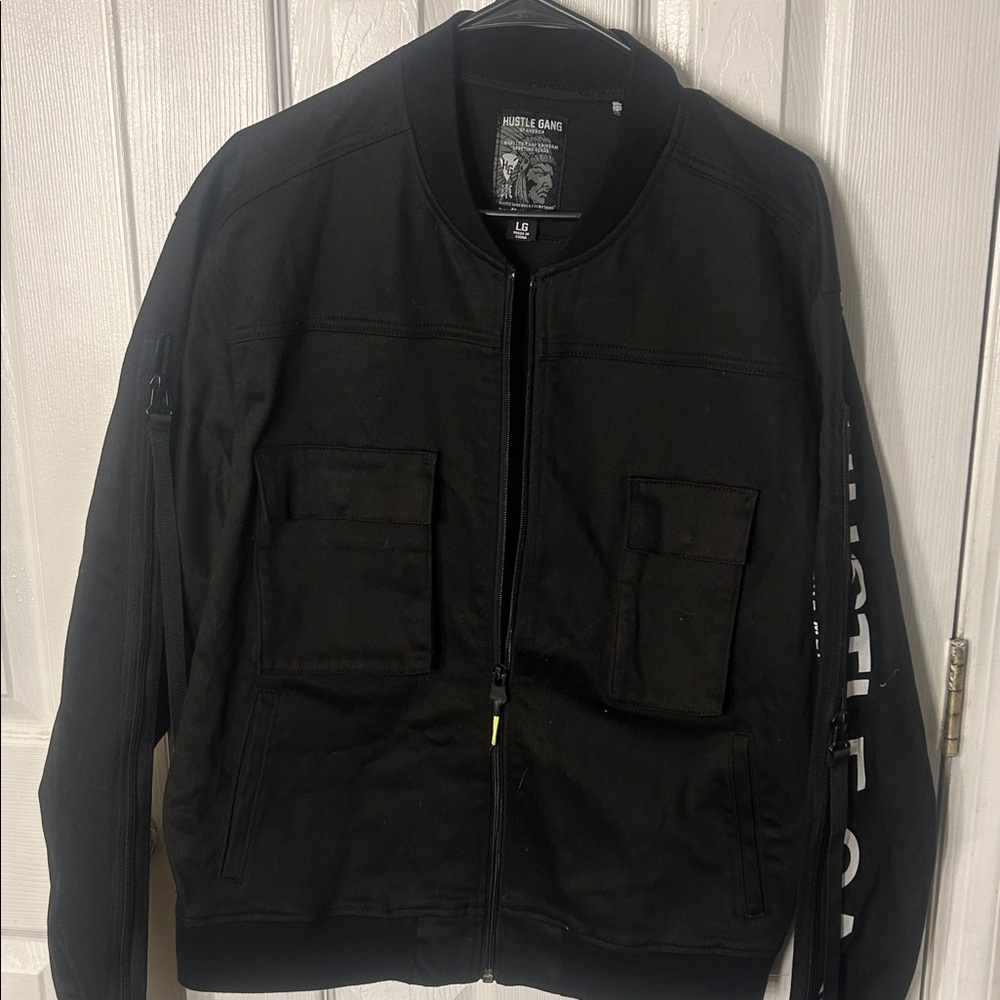 Hustle Gang Black Picasso jacket